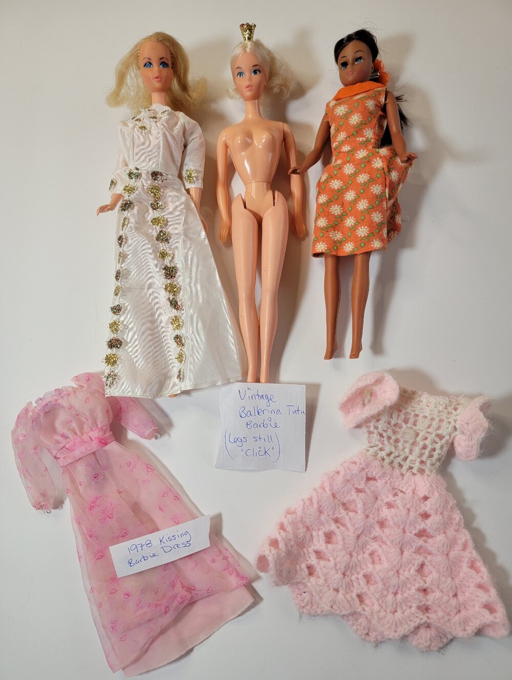 (3) Vintage Doll + Barbie Lot